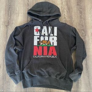 California Flag Retro Bold Text Sweatshirt Hoodie
